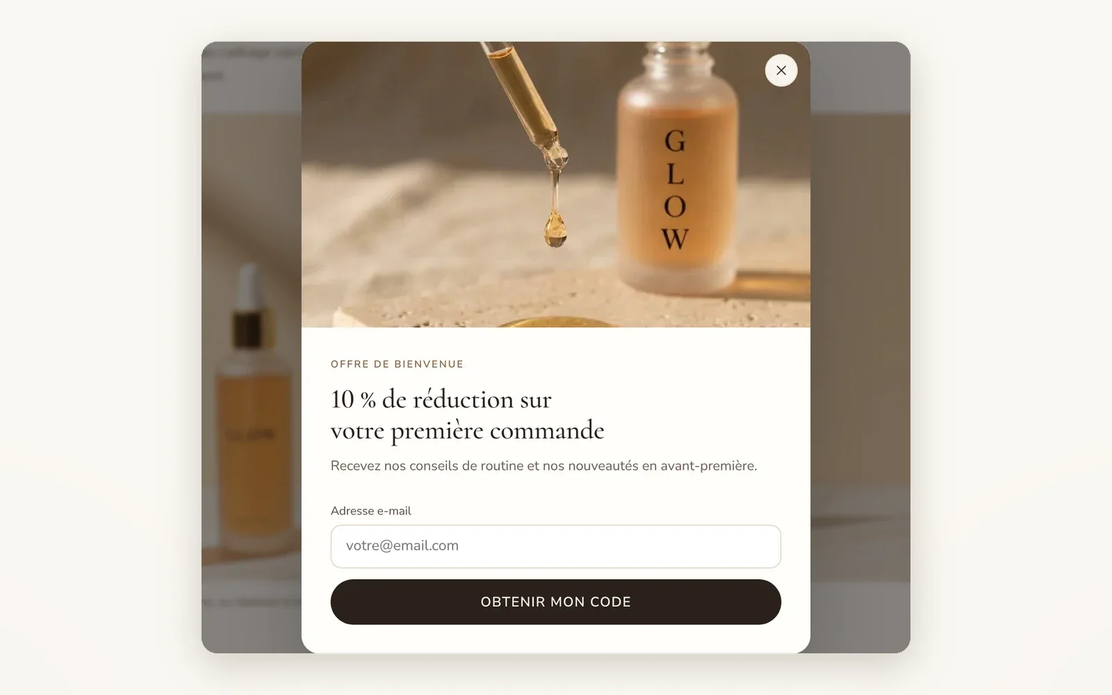 Pop-up newsletter qui étiquette tes inscrits