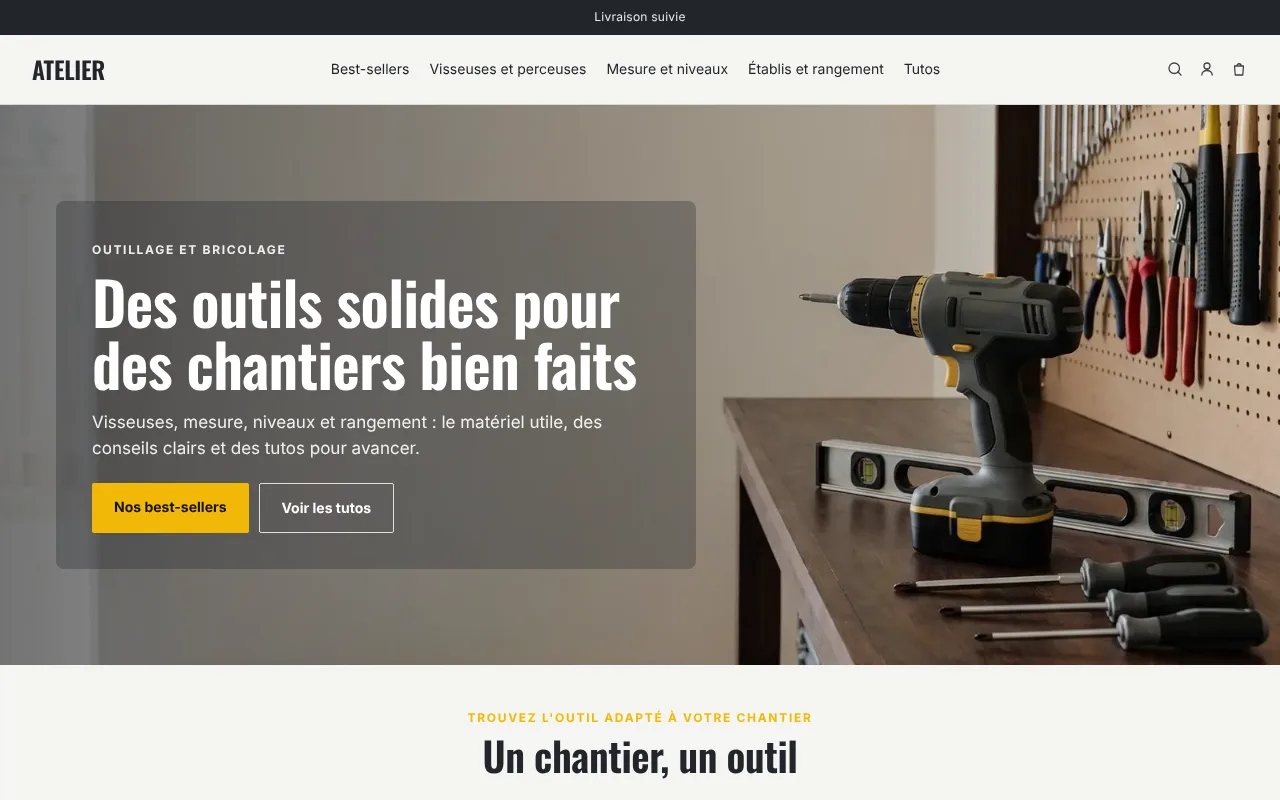 Atelier · Bricolage